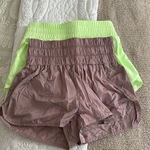 Free People Movement The Way Home Shorts & Avia lime green shorts